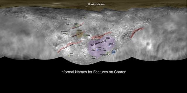 NASA image: Informal Names for Features on Pluto Moon Charon
