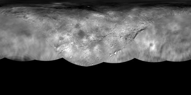 NASA image: Global Map of Pluto Moon Charon