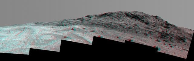 NASA image: Hinners Point Above Floor of Marathon Valley on Mars Stereo