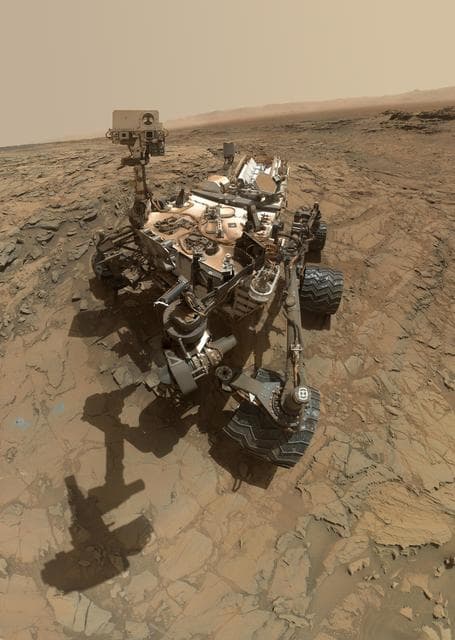 Curiosity Self-Portrait at Big Sky Drilling Site