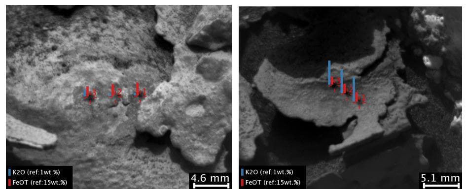 NASA image: Dark, Thin Fracture-Filling Material