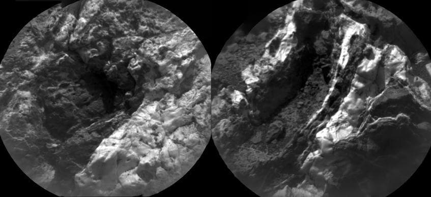 NASA image: Thick, Dark Veins at Garden City, Mars