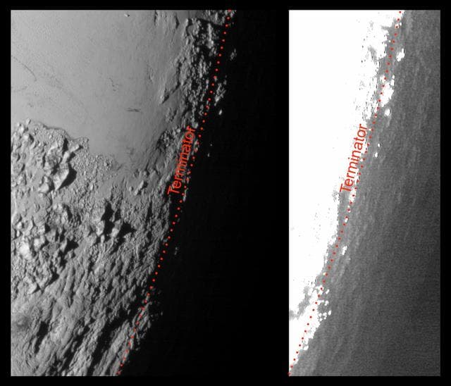 NASA image: Pluto in Twilight