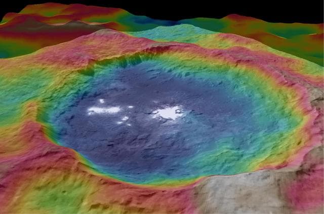 NASA image: Occator Topography