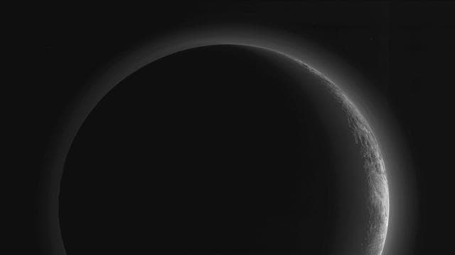 A Full View of Pluto Stunning Crescent