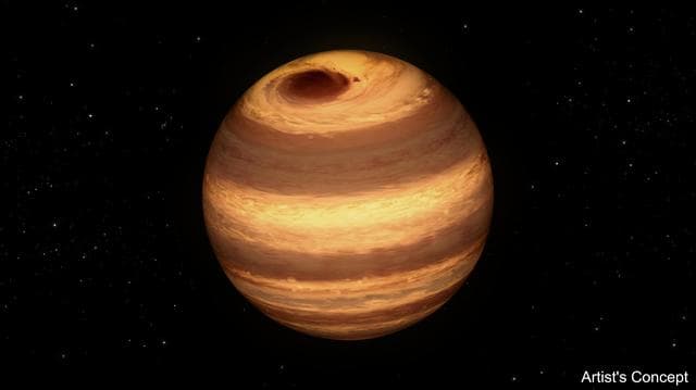 NASA image: Cool Star Marked by Long-Lived Storm Artist Concept