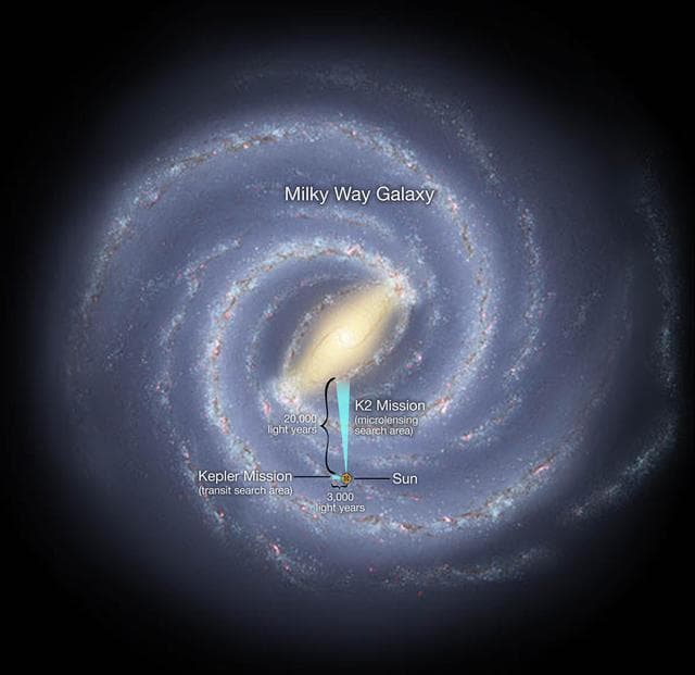 NASA image: Map of Exoplanet Search Areas