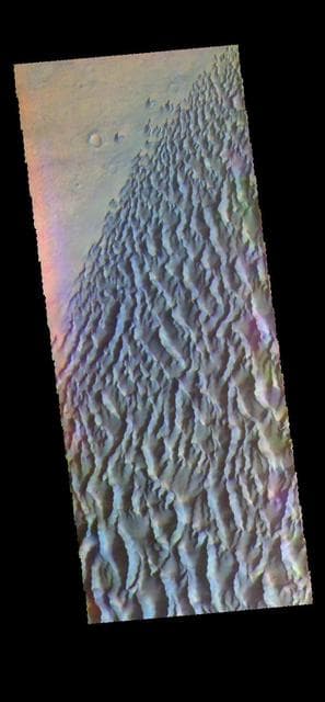 NASA image: Proctor Crater Dunes - False Color