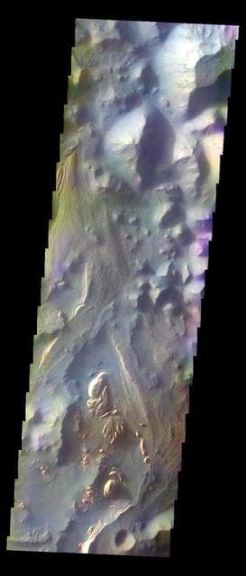 NASA image: Aureum Chaos - False Color