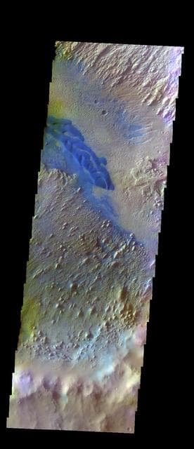 Danielson Crater Dunes - False Color