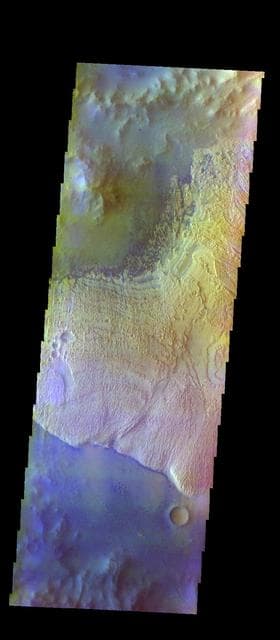 NASA image: Becquerel Crater - False Color