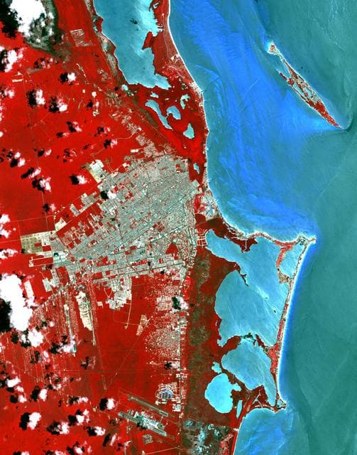 NASA image: Cancun, Mexico