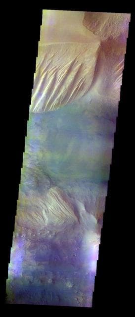 NASA image: Candor Chasma - False Color