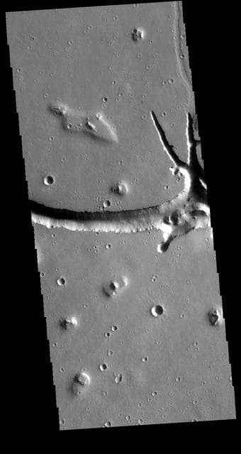 NASA image: Hephaestus Fossae