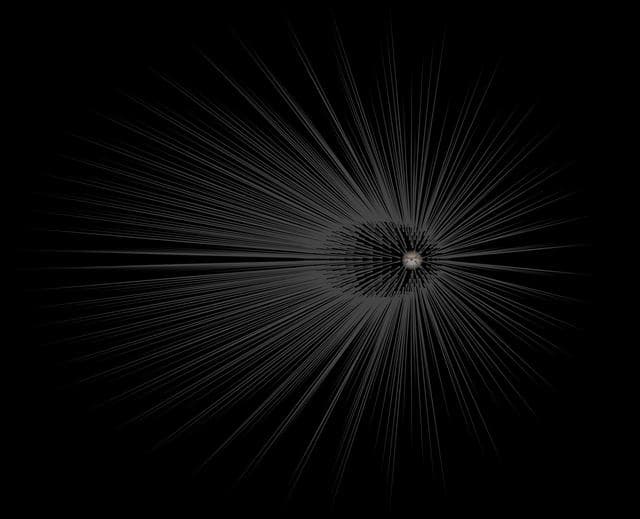 NASA image: Dark Matter Hairs Around Jupiter
