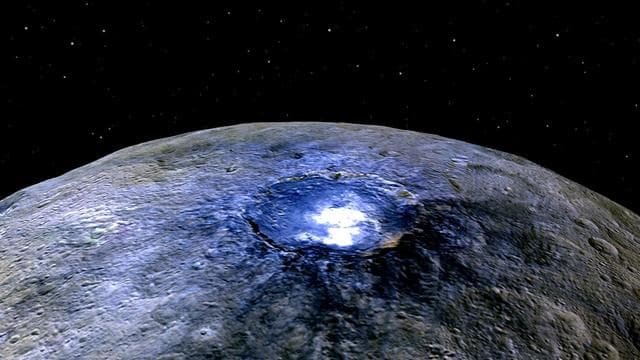 NASA image: Occator in False Color