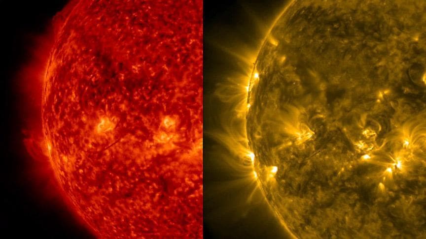 NASA image: Comparing Wavelengths