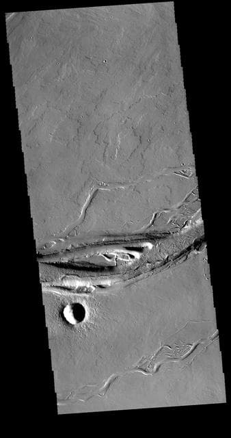 NASA image: Olympica Fossae