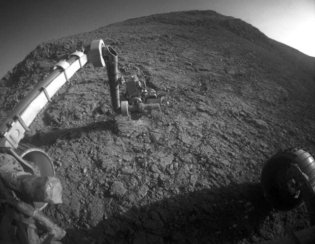 NASA image: Mars Rover Opportunity at Rock Abrasion Target Potts