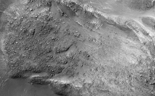 NASA image: Boulders on a Landslide