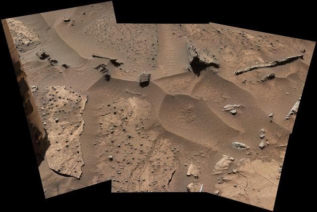 NASA image: Knobbly Textured Sandstone on Mount Sharp, Mars