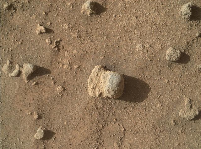 NASA image: Sandstone Nodule Beside Naukluft Plateau on Mount Sharp, Mars