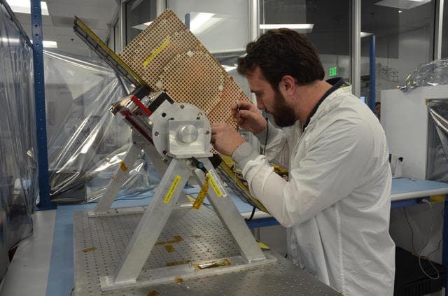 NASA image: MarCO CubeSat Model
