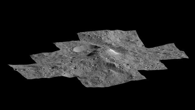 NASA image: Ahuna Mons Perspective View
