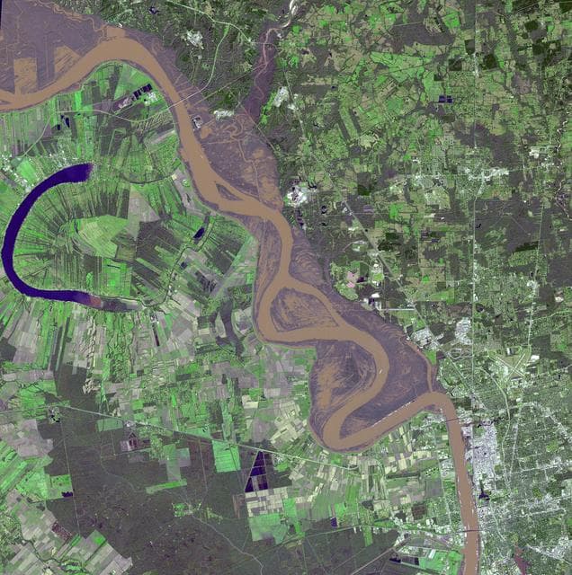NASA image: Flooding on the Mississippi River Captured by NASA Spacecraft