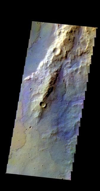 NASA image: Terra Sirenum - False Color