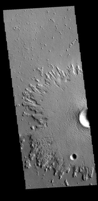 NASA image: Crater Ejecta