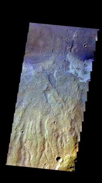 NASA image: Terra Sirenum - False Color