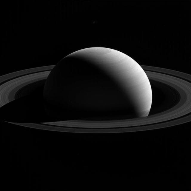 NASA image: Tethys Tops Saturn