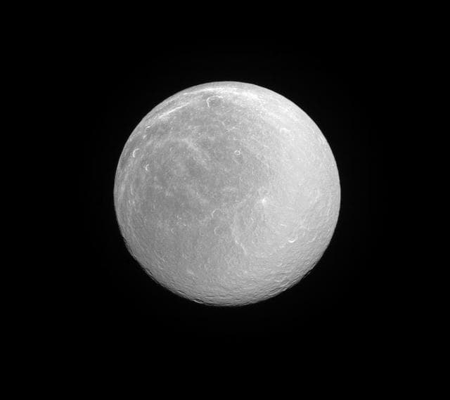 NASA image: Regarding Rhea
