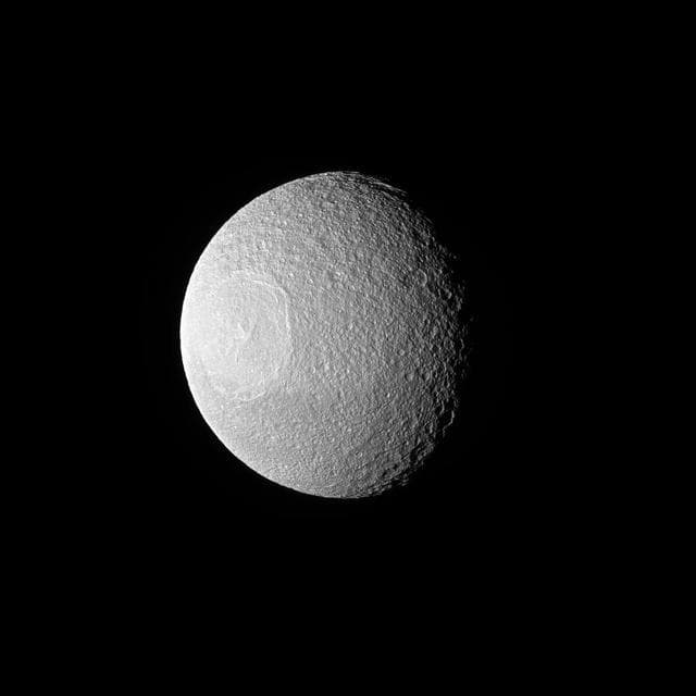 NASA image: Here Looking at You, Tethys