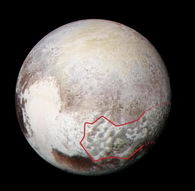 NASA image: Blades Across Pluto