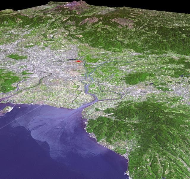 NASA image: NASA Satellite Shows Site of Devastating Japan Quakes