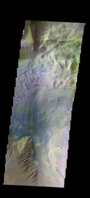 NASA image: Ophir Chasma - False Color