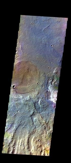 NASA image: Terra Sirenum - False Color