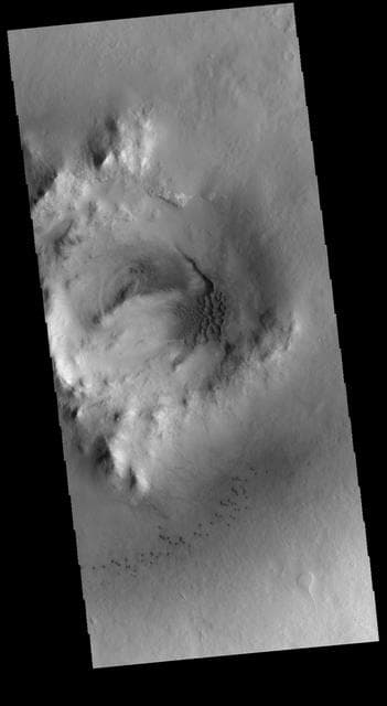 NASA image: Milankovic Crater Dunes
