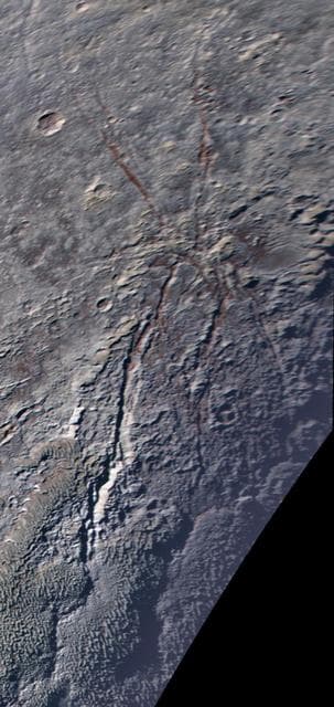 NASA image: The Icy Spider on Pluto