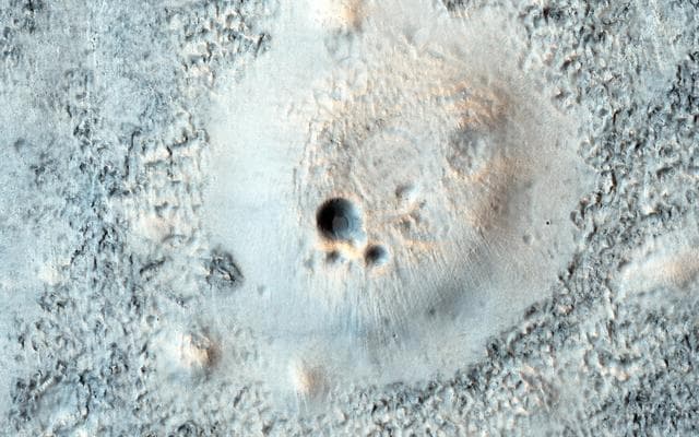 NASA image: Cratered Cones in Acidalia Planitia