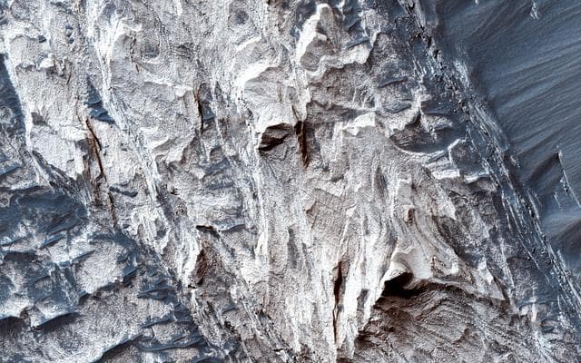 NASA image: Possible Sulfate Deposits in West Melas Chasma