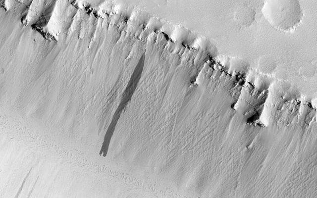 NASA image: Troughs in Elysium Fossae