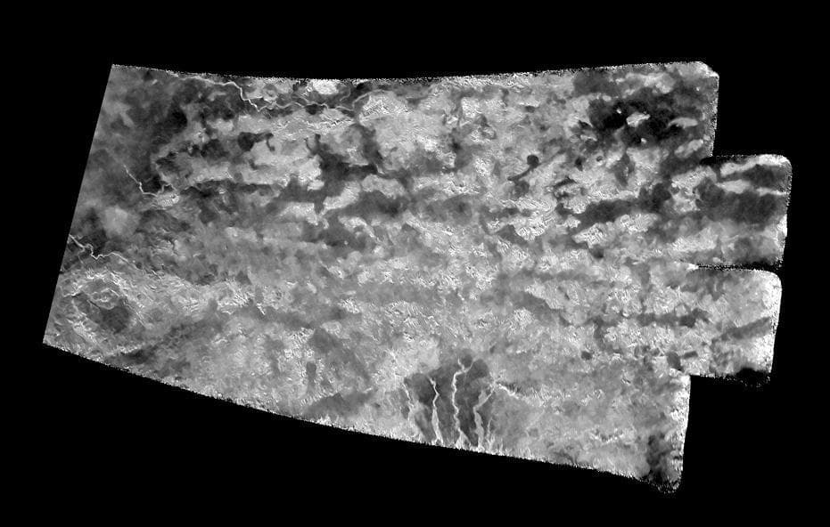 NASA image: The Xanadu Annex on Titan Denoised