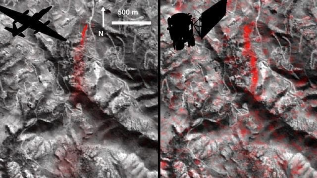 NASA image: A First: NASA Spots Single Methane Leak from Space