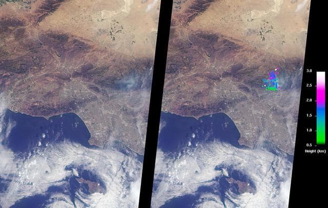 NASA image: Southern California Wildfires Observed by NASA MISR