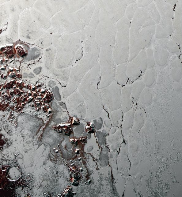 NASA image: Pluto Heart: Like a Cosmic Lava Lamp