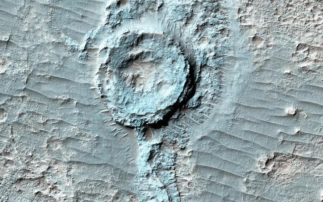 NASA image: An Inverted Crater