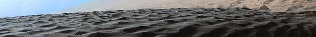 NASA image: Two Sizes of Ripples on Surface of Martian Sand Dune